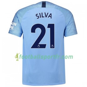 Tenue Manchester City Silva 21 Domicile 2018-2019 Maillot de Foot